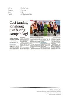 Cuci tandas, longkang jika buang sampah lagi