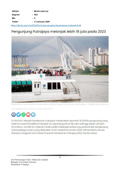 Pengunjug Putrajaya melonjak lebih 19 Juta pada 2023