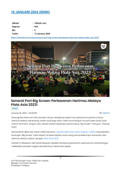 Senarai Port Big Screen Perlawanan Harimau Malaya Piasa Asia 2023