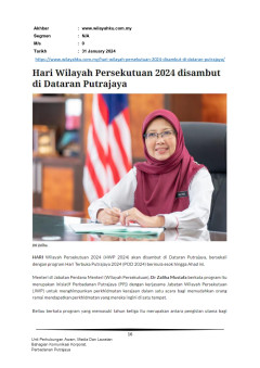 Hari Wilayah Persekutuan 2024 disambut di Dataran Putrajaya