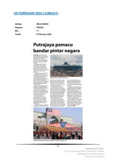 Putrajaya pemacu bandar pintar negara