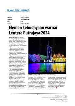 Elemen kebudayaan warnai Lentera Putrajaya 2024