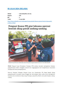 Penguat Kuasa PPj giat laksana operasi bentuk sikap patuh undang-undang