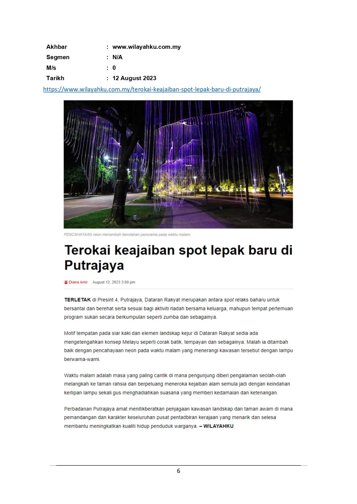 Terokai keajaiban spot lepak baru di Putrajaya